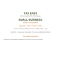 Tax Easy Small Business Money Organizer cover