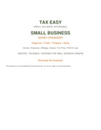 Tax Easy Small Business Money Organizer cover
