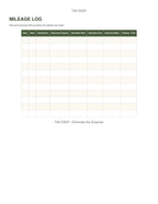 Tax Easy mileage log preview