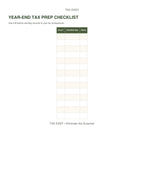 Tax Easy tax preparation checklist preview